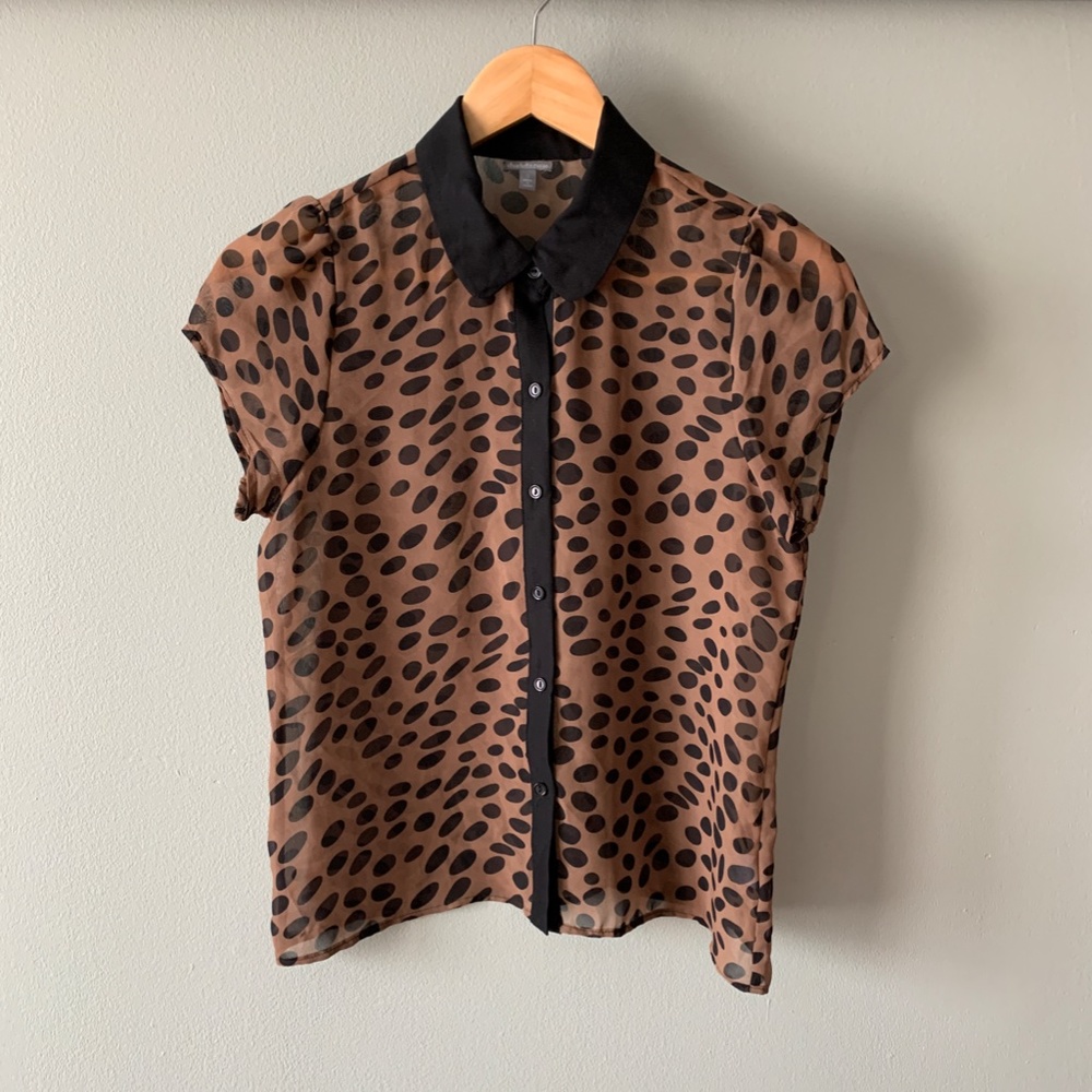 Cute Collared Button Up Print Top Bundle - image 4